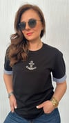 ntwrk çapa siyah tshirt