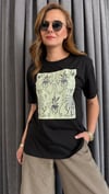 ntwrk model sarmaşık siyah tshirt