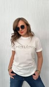ntwrk nakış detay ekru tshirt