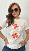 ntwrk turuncu çiçek tshirt