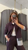 orjinal model gömlek detay bordo takım