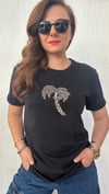 palmiye taş siyah tshirt