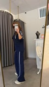 paraşüt cep detay lacivert takım