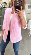 pembe keten ceket