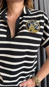 polo v çizgili ntwrk tshirt