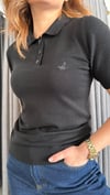polo yaka bymn triko siyah