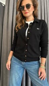polo yaka lcst siyah hırka