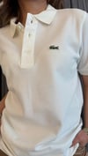 polo yaka lcst unısex beyaz tshirt