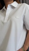 polo yaka lcst unısex beyaz tshirt