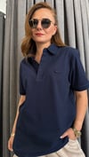 polo yaka lcst unısex lacivert tshirt