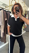 polo yaka siyah takım