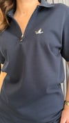polo yaka unısex laci tshirt