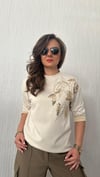 pullu ekru sweat