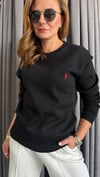 rl pike unısex siyah sweat
