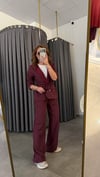 şal yaka modal bordo takım
