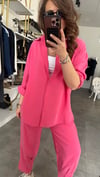 şalvar model pembe takım