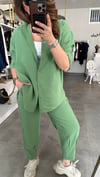 şalvar model yeşil takım