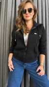 şardonlu siyah sweat