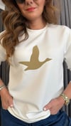 sarı kuş ekru sweat