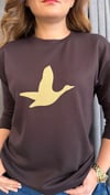 sarı kuş kahve sweat