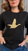 sarı kuş siyah sweat