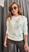 serpme taş ekru sweat