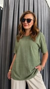 serpme taş haki tshirt