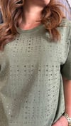 serpme taş haki tshirt