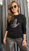 serpme taş siyah sweat
