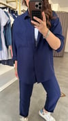 sofia lacivert keten takım