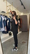 sofia siyah keten takım
