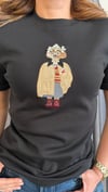 taşlı ayıcıklı siyah tshirt