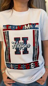 th büyük yazı beyaz unısex tshirt