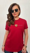 th yazı bordo tshirt