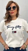 th yazı nakış kemik tshirt