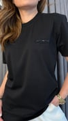 th yazı siyah unısex tshirt 