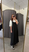 tshirt detay siyah elbise