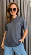 unısex antrasit kuş tshirt