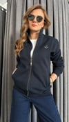 unısex petek doku lacivert sweat