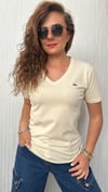v yaka bej lcst tshirt