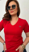 v yaka lcst kırmızı tshirt