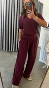 V yaka oysho bordo takım