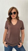 v yaka oysho kahve tshirt