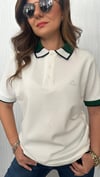yaka renk polo yaka beyaz tshirt