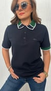 yaka renkli polo yaka lacivert tshirt