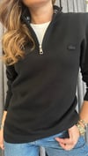 yarım ferm.lcst unısex siyah kazak