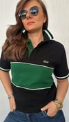 yeşil şerit polo yaka tshirt