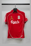 Liverpool 2007 Sezonu Şampiyonlar Ligi Finali Kısa Kollu Torres Retro Profesyonel Maç Forması