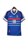 Nostalji Fransa 1998 Dünya Kupası Finali Zidane Retro Maç Forması