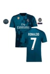 Real Madrid 2018 Deplasman Şampiyonlar Ligi Kısa Kol Retro Ronaldo Maç Forması